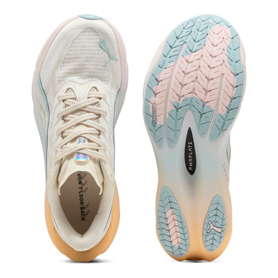 PUMA Deviate Nitro 4 RC Women's Running Shoes — Warm White/Lucite/Vapor Gray