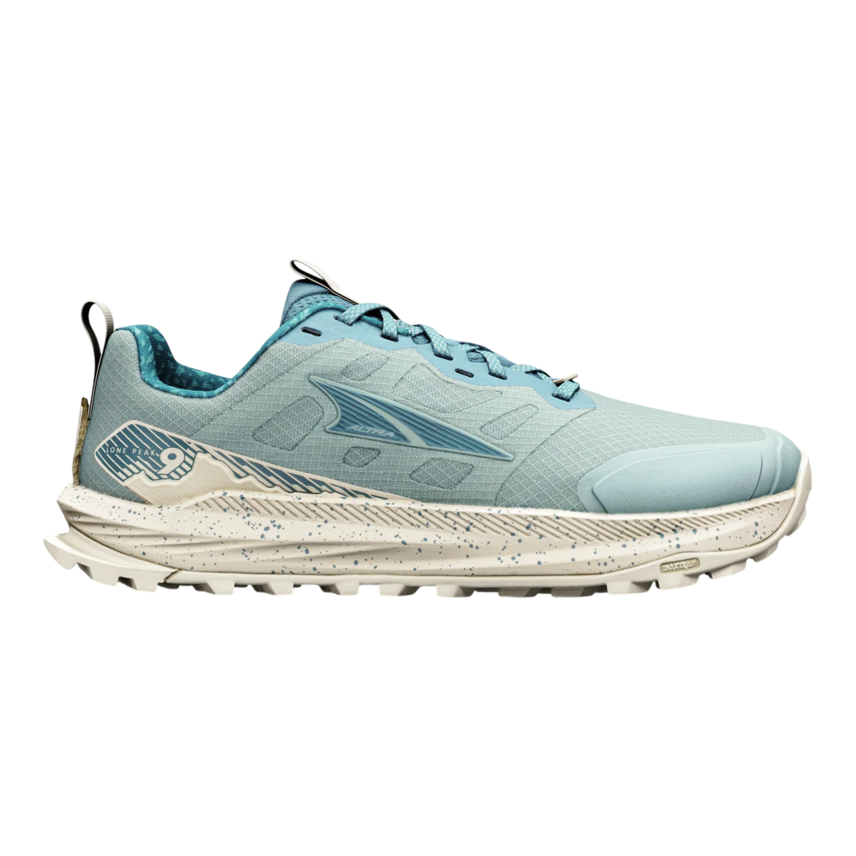 Altra Lone Peak 9 Women's Trail Running Shoes — Green Milieu/Sea Pine/Bright White