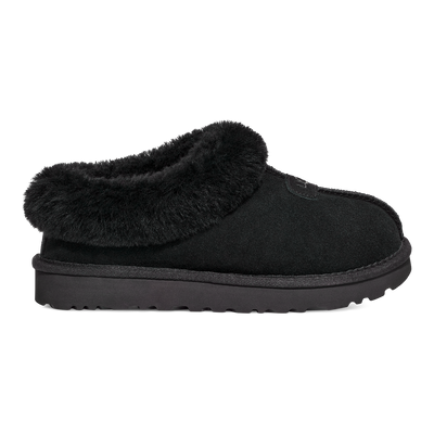 UGG Tazzette Womens Platform Slippers — Black Suede