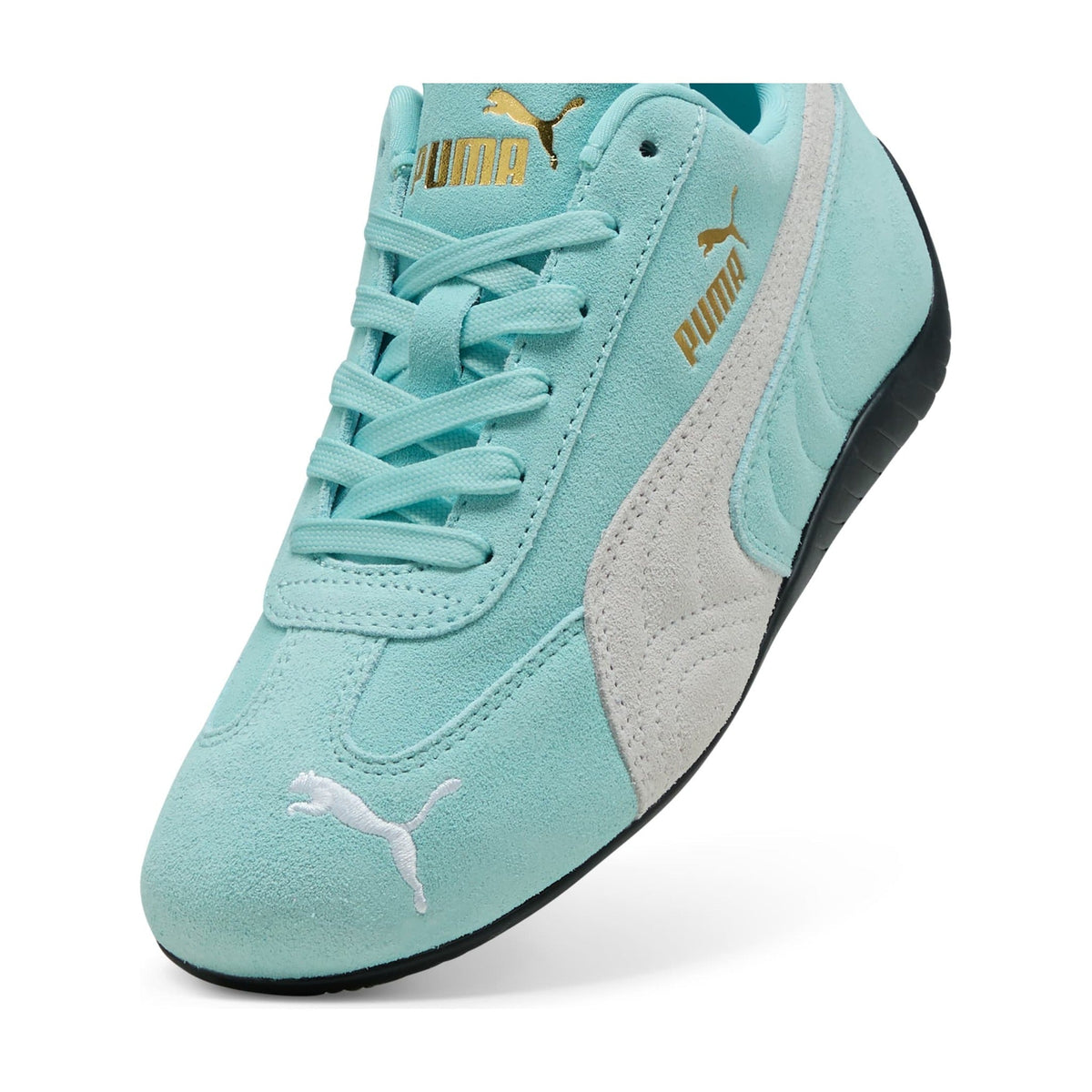 PUMA Speedcat OG Big Kids (GS) Sneakers — Safe Lake/PUMA White Suede Low-Top