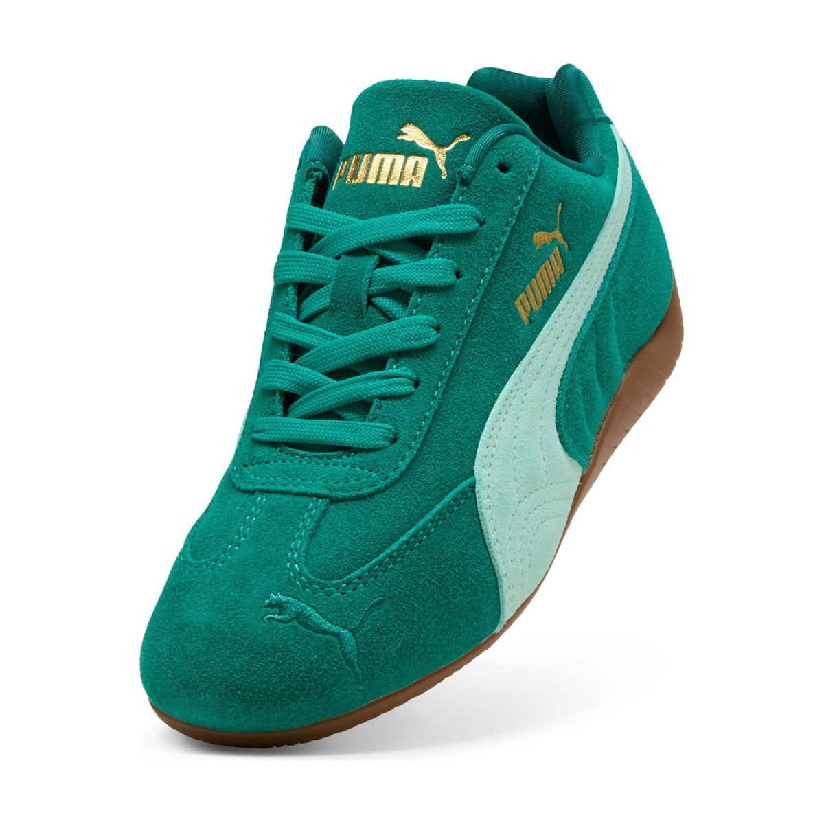 PUMA Speedcat OG Big Kids (GS) Sneakers — Wild Green/Mint Melt Suede Low-Top