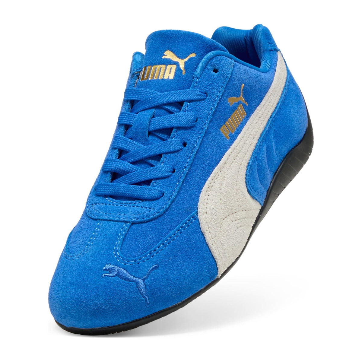 PUMA Speedcat OG Big Kids (GS) Sneakers — Mountain Blue/Frosted Ivory Suede Low-Top