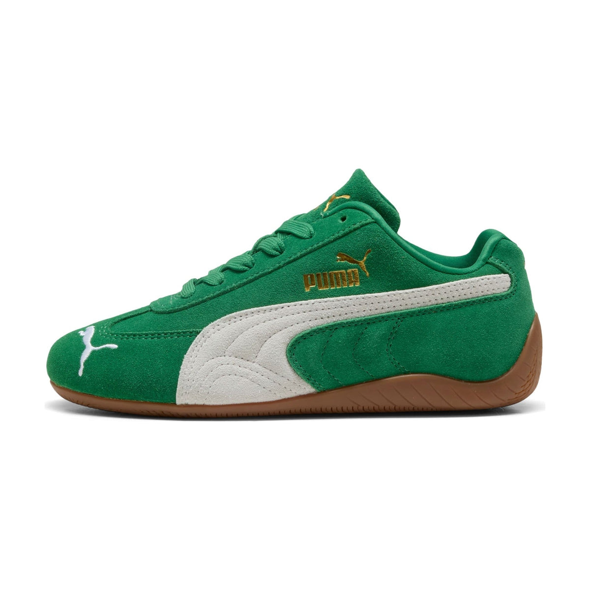 PUMA Speedcat OG Big Kids (GS) Sneakers — Archive Green/PUMA White Suede Low-Top