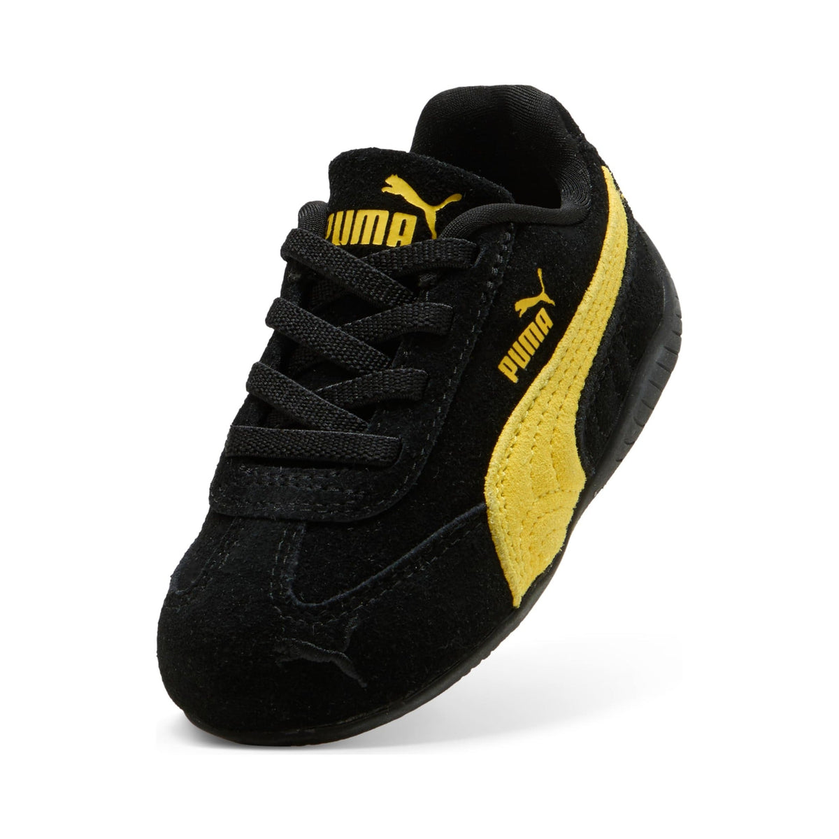 PUMA Speedcat OG AC Toddlers (TD) Sneakers — PUMA Black/Pelé Yellow Suede Low-Top