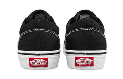 Vans Doheny Women's Sneakers — Black/White Canvas Low-Top