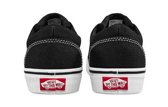 Vans Doheny Women's Sneakers — Black/White Canvas Low-Top