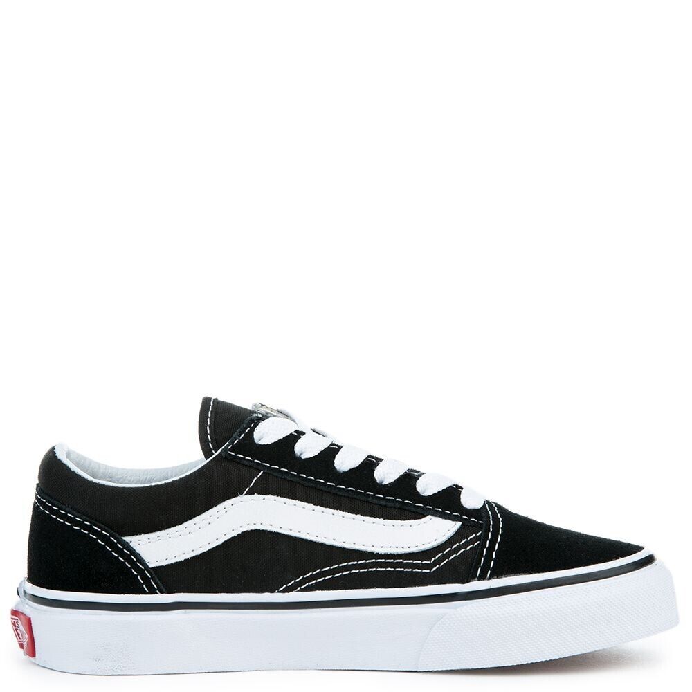 Vans Old Skool Kids' Sneakers — Black Canvas Low-Top