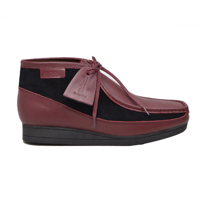 British Walkers New Castle Men's Burgundy and Black Suede Casual Shoes view 3