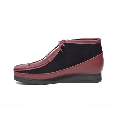 British Walkers New Castle Men's Burgundy and Black Suede Casual Shoes view 4