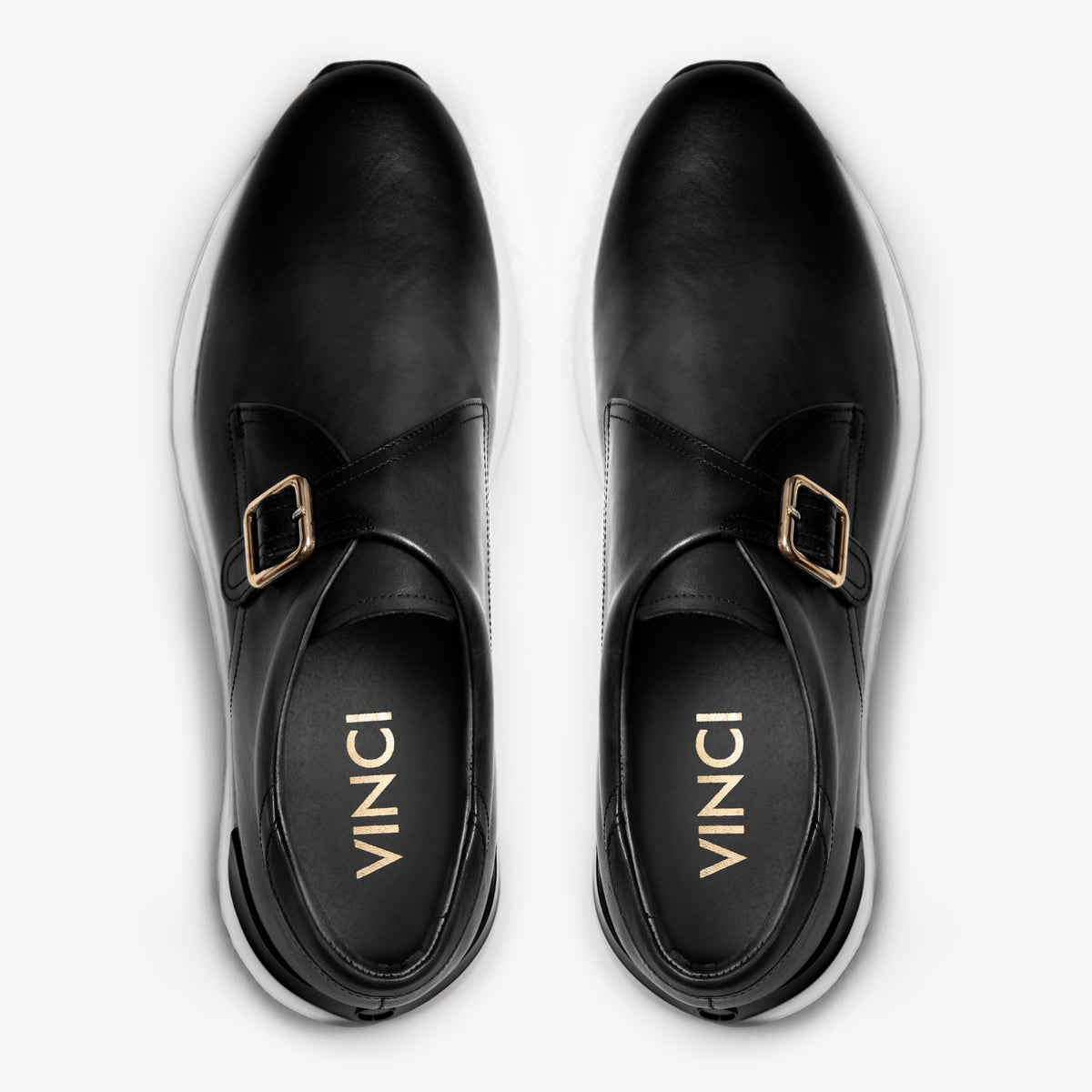 Vinci Leather The Torino Black Leather Men Sneaker – product view 3