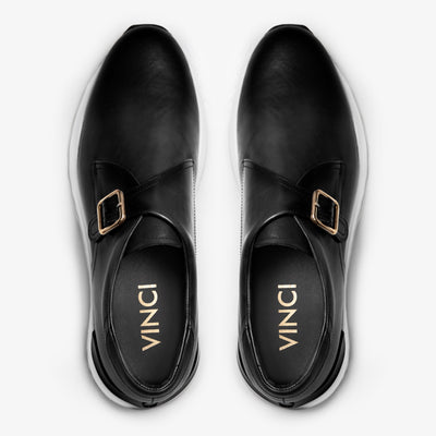 The Torino Black Leather Men Sneaker