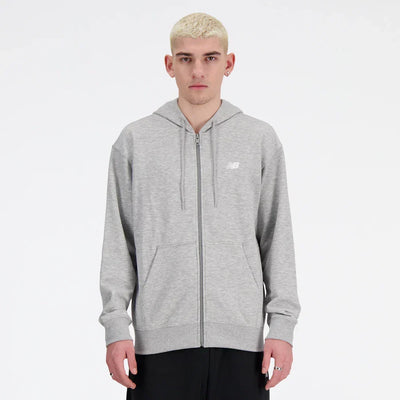 New Balance Sport Essentials Men's Full-Zip Hoodie — Gray