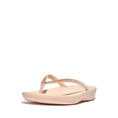 FitFlop Iqushion Foam Ombre Sparkle Slipper Women's Flip Flops — Rose