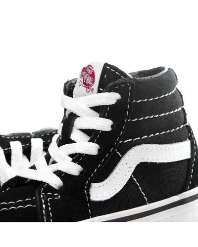 Vans SK8 Hi Round Toe Kids' Sneakers — True White/Black