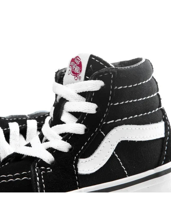 Vans SK8 Hi Round Toe Kids' Sneakers — True White/Black