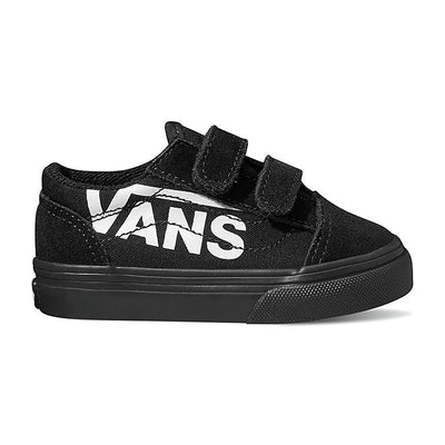Vans Old Skool Toddlers Logo Detail Baby/Toddler (TD) Sneakers — Black Low-Top