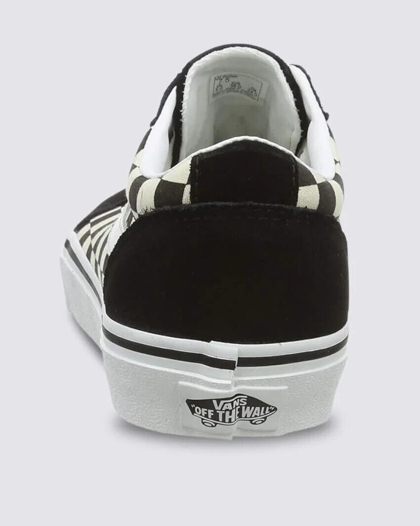 Vans Ward Checkered Women's Sneakers — Black/White Canvas