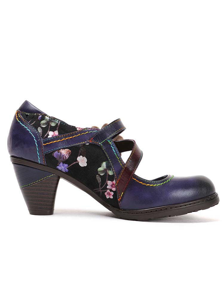 Veda Hand Embossed Leather Shoes – product view 26