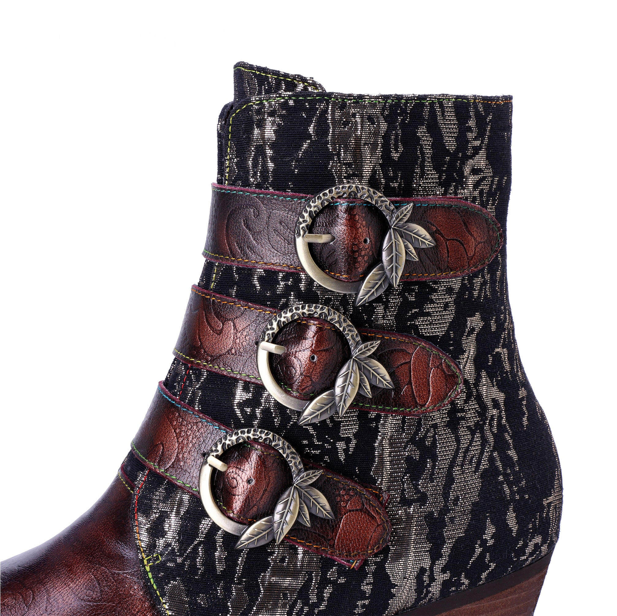 Colorstepshoes Straps Rebel Ankle Boots