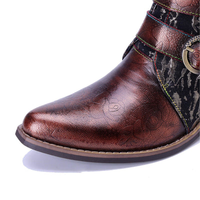 Colorstepshoes Straps Rebel Ankle Boots