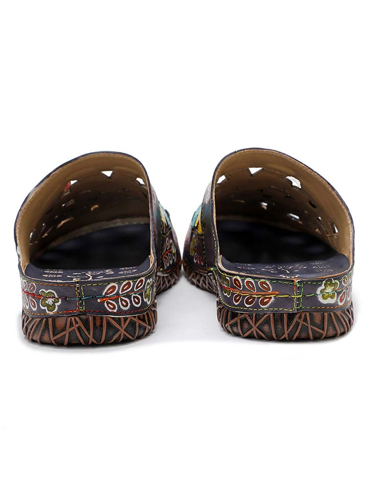 Flowers Handmade Colorful Slippers – product view 11