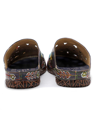 Flowers Handmade Colorful Slippers
