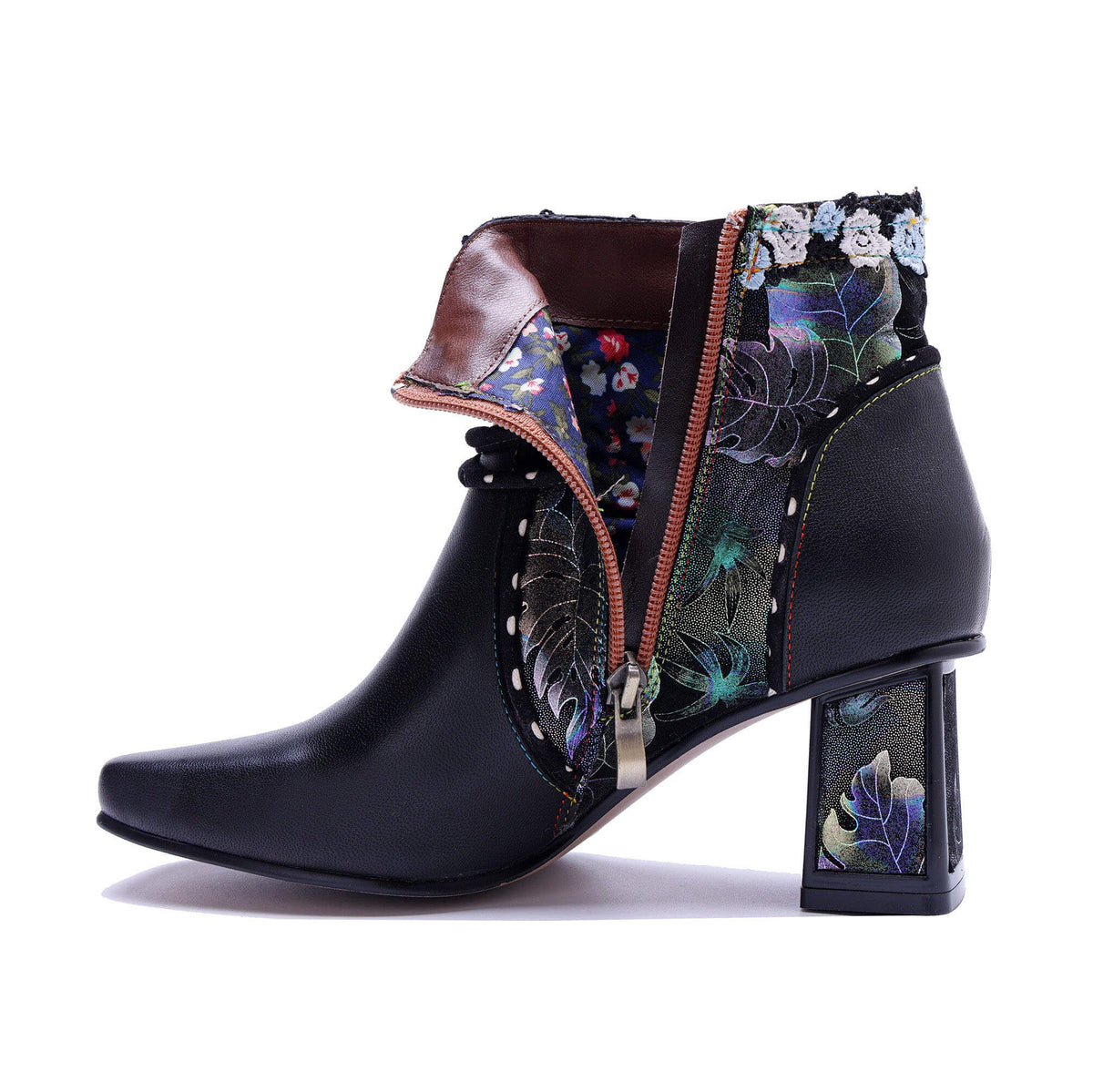Colorstepshoes Midnight Bloom Ankle Boots – product view 7