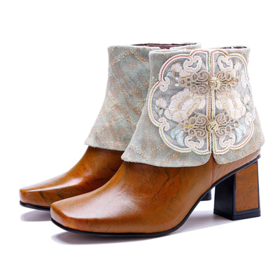 Colorstepshoes Unique Collar Ankle Boots