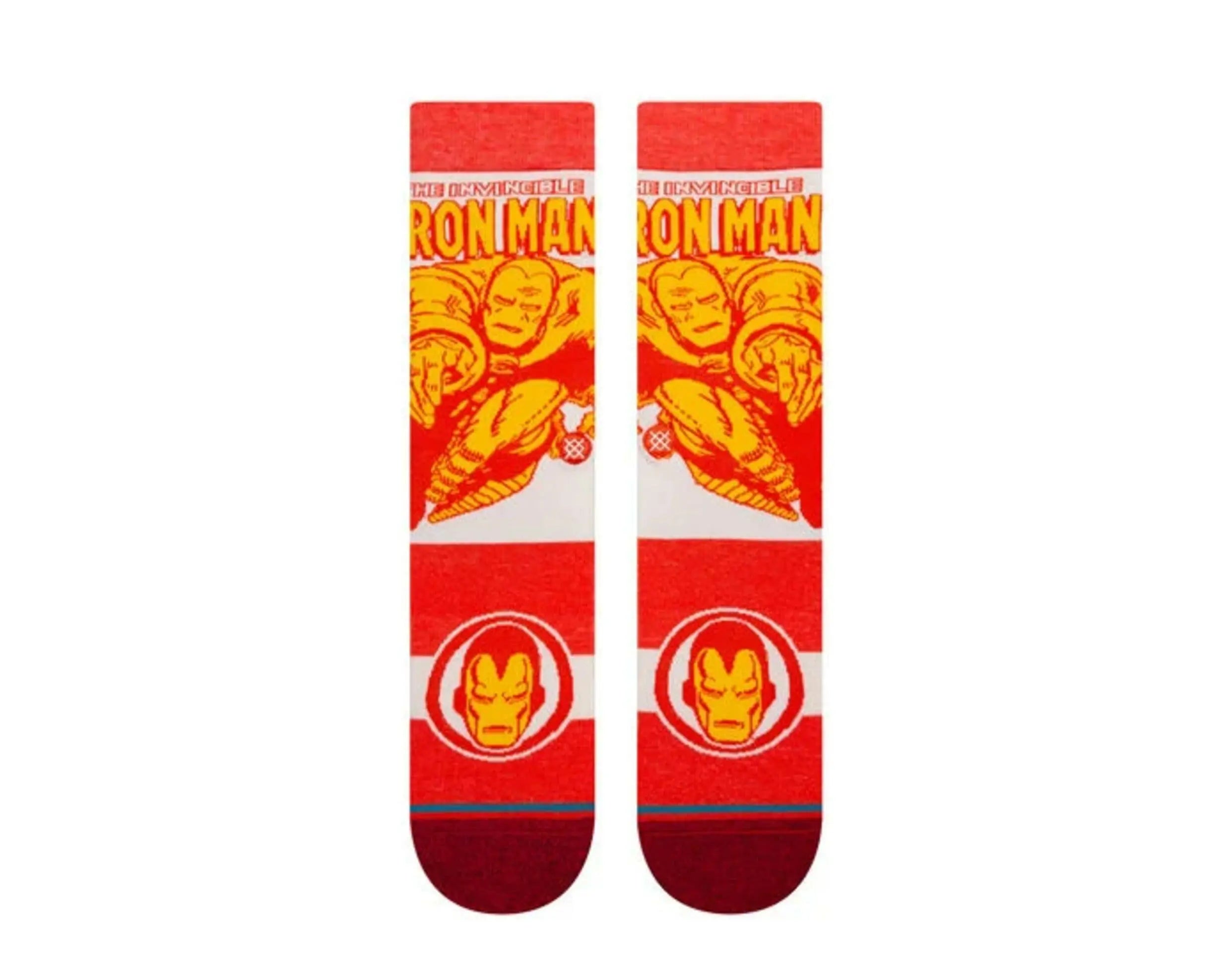 Stance Marvel Iron Men's Marquee Crew Socks Red
