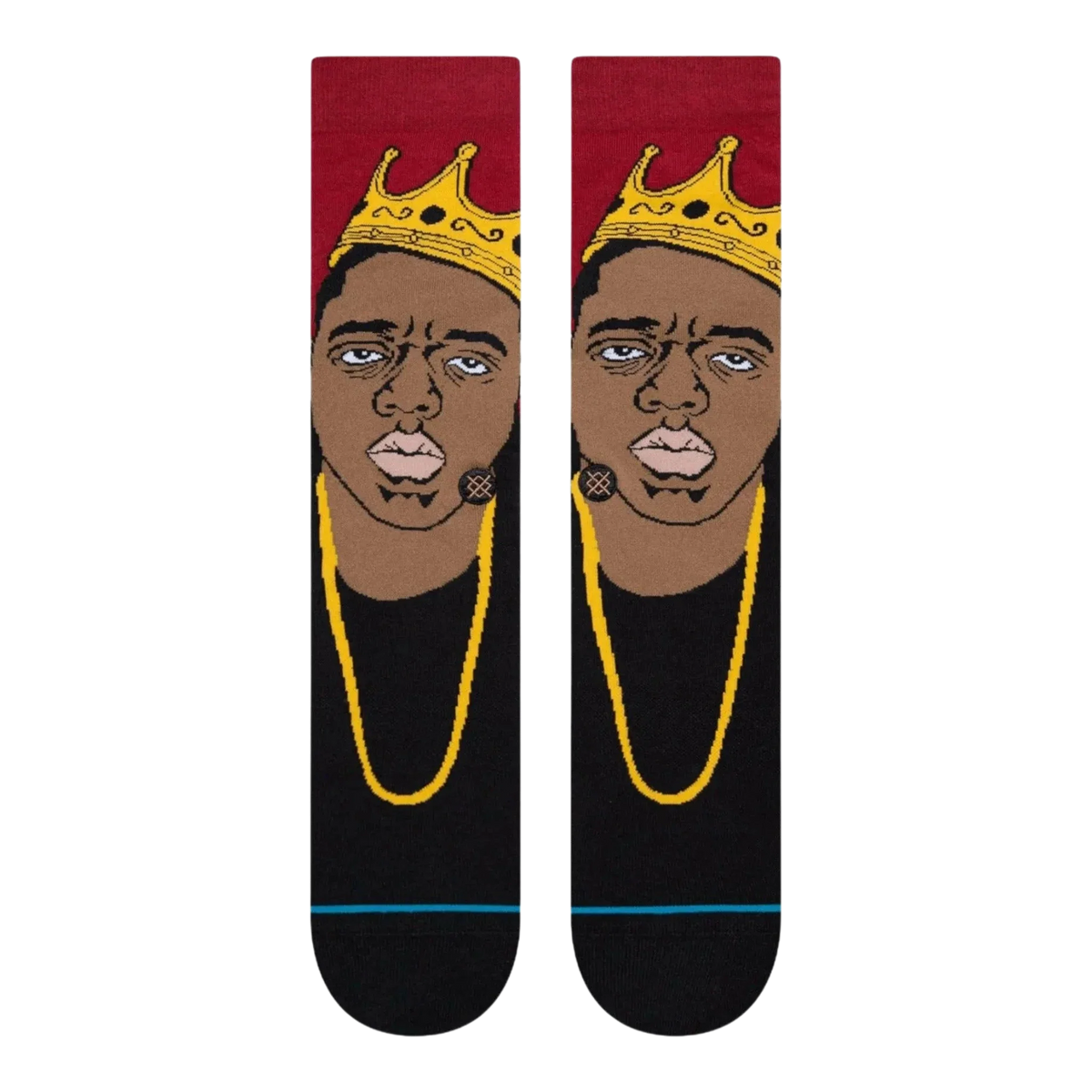 Stance Biggie Smalls Resurrected Men's Crew Socks — Black – product view 1