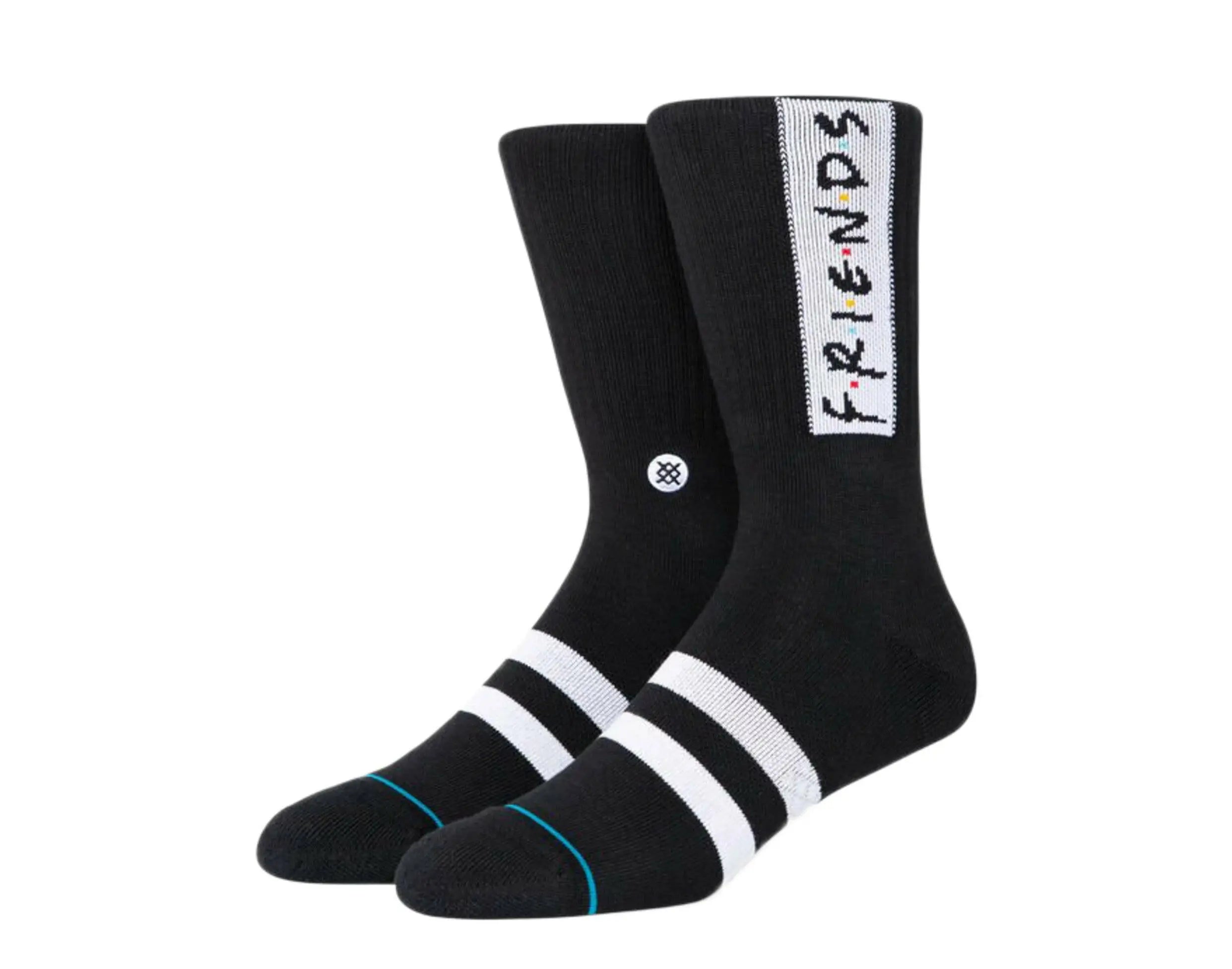Stance The First One Friends Classic Crew Socks Black/White