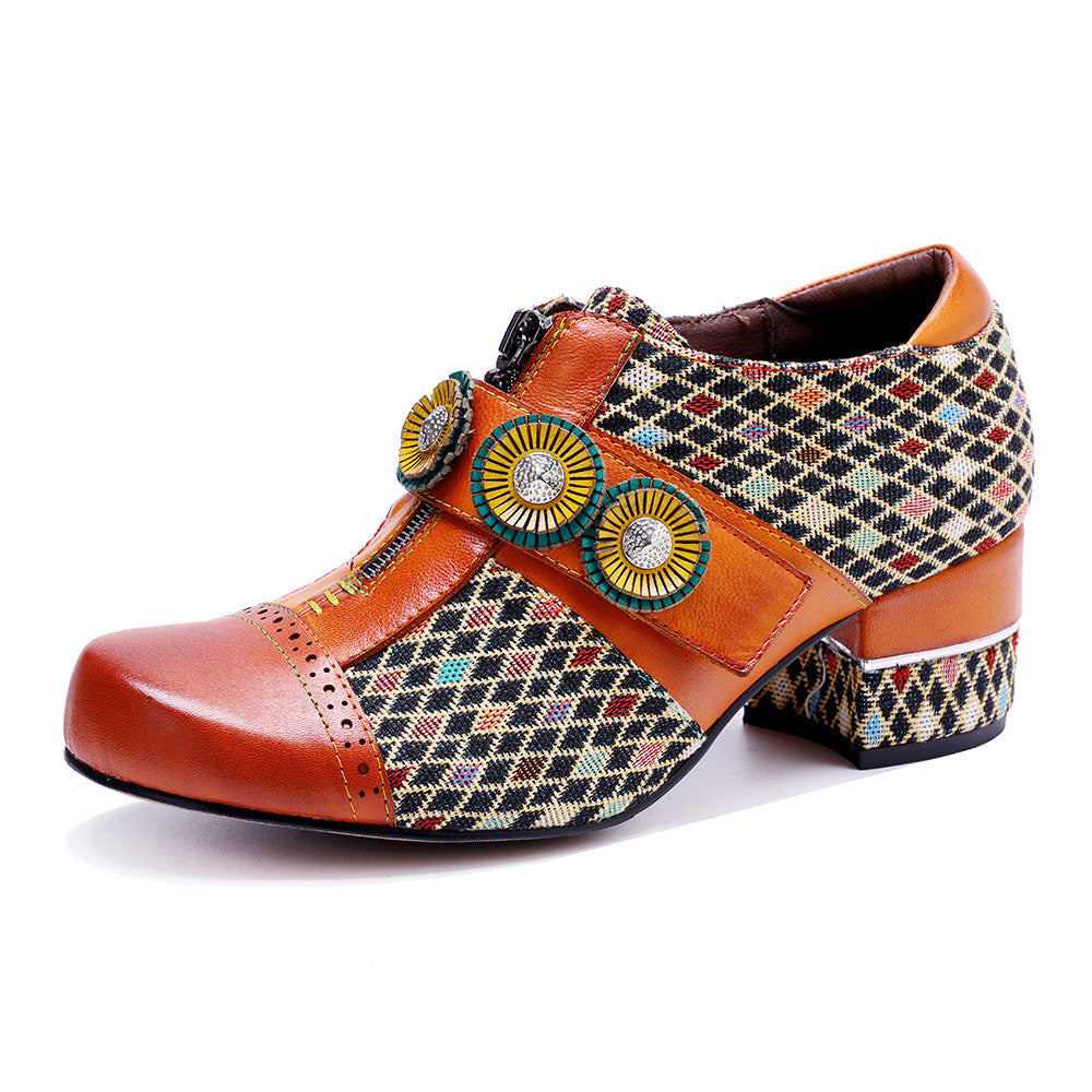 Colorstepshoes Vintage Handmade Color-Block Shoes