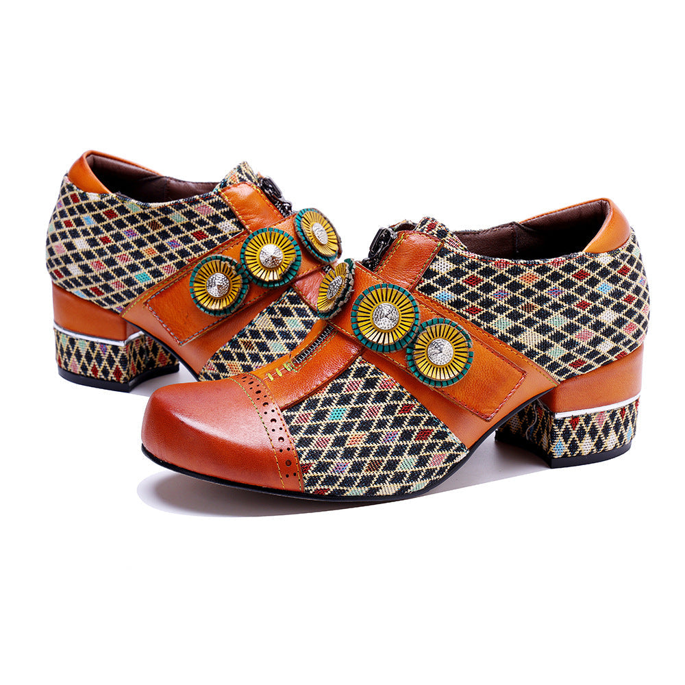 Colorstepshoes Vintage Handmade Color-Block Shoes