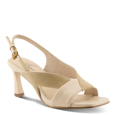 Azura Aboveall women's sandal in beige multi with leather upper and buckle detail