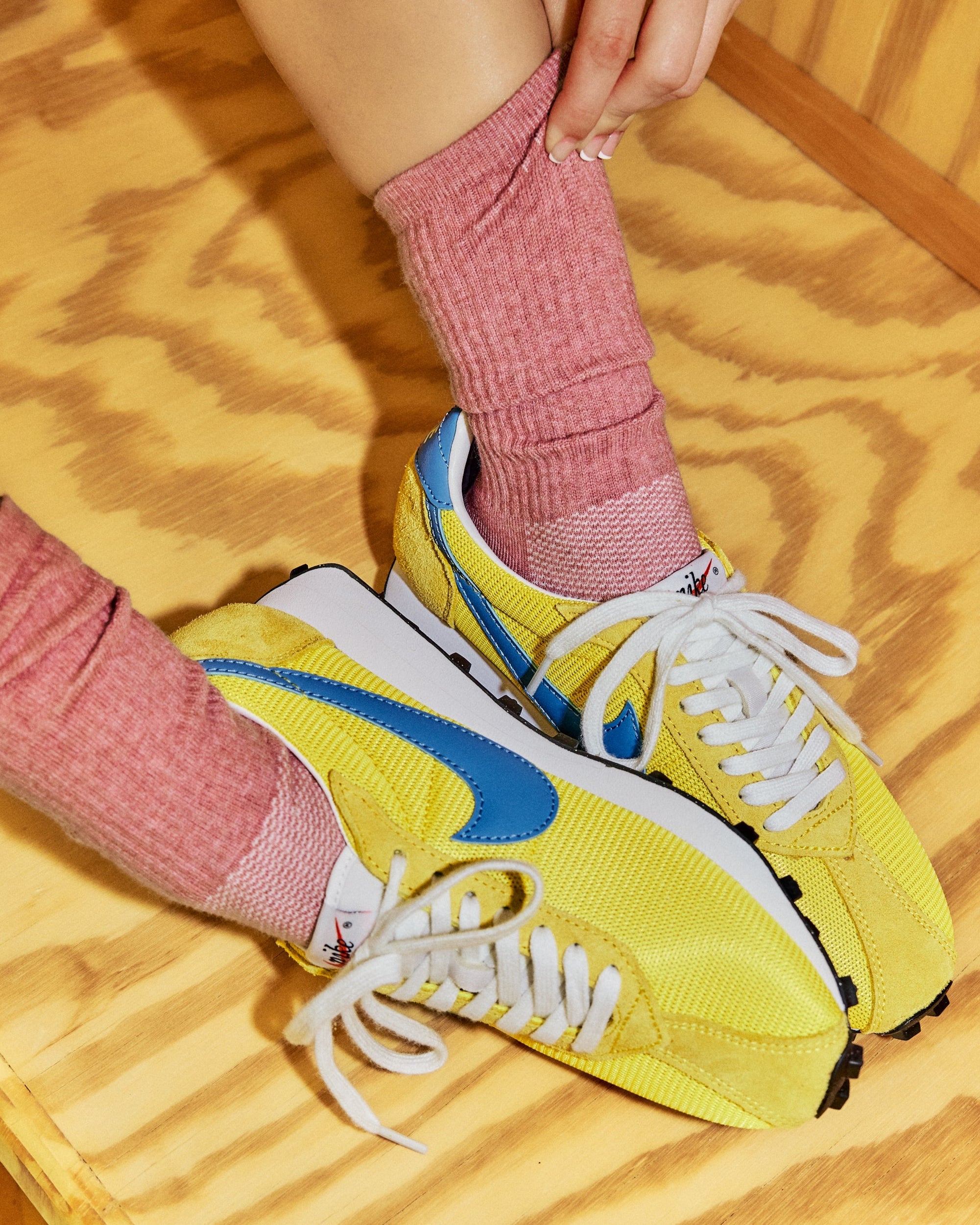 American Trench The Statement Crew Socks top view