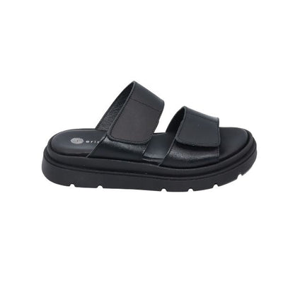 Eric Michael Aria Women’s Leather Dual-Strap Sandal