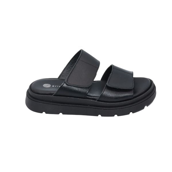 Eric Michael Aria Women’s Leather Dual-Strap Sandal