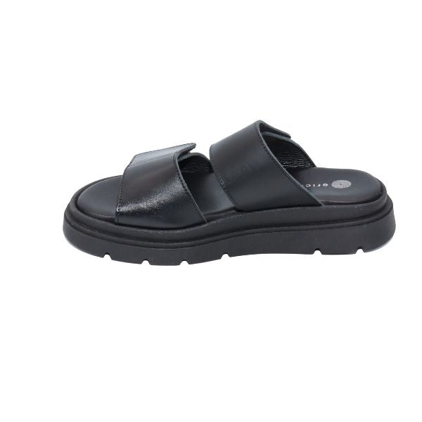 Eric Michael Aria Women’s Leather Dual-Strap Sandal
