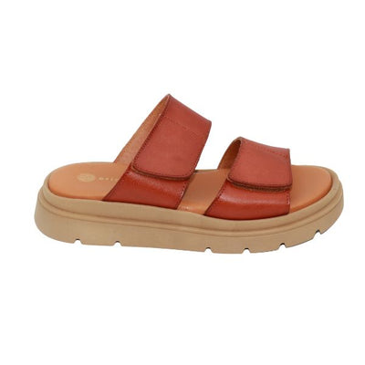 Eric Michael Aria Women’s Leather Dual-Strap Sandal