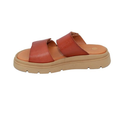 Eric Michael Aria Women’s Leather Dual-Strap Sandal