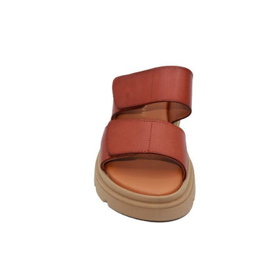 Eric Michael Aria Women’s Leather Dual-Strap Sandal
