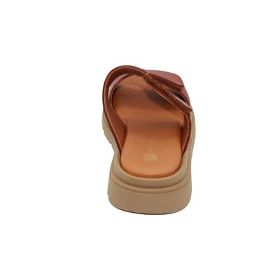 Eric Michael Aria Women’s Leather Dual-Strap Sandal