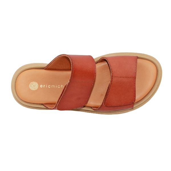 Eric Michael Aria Women’s Leather Dual-Strap Sandal
