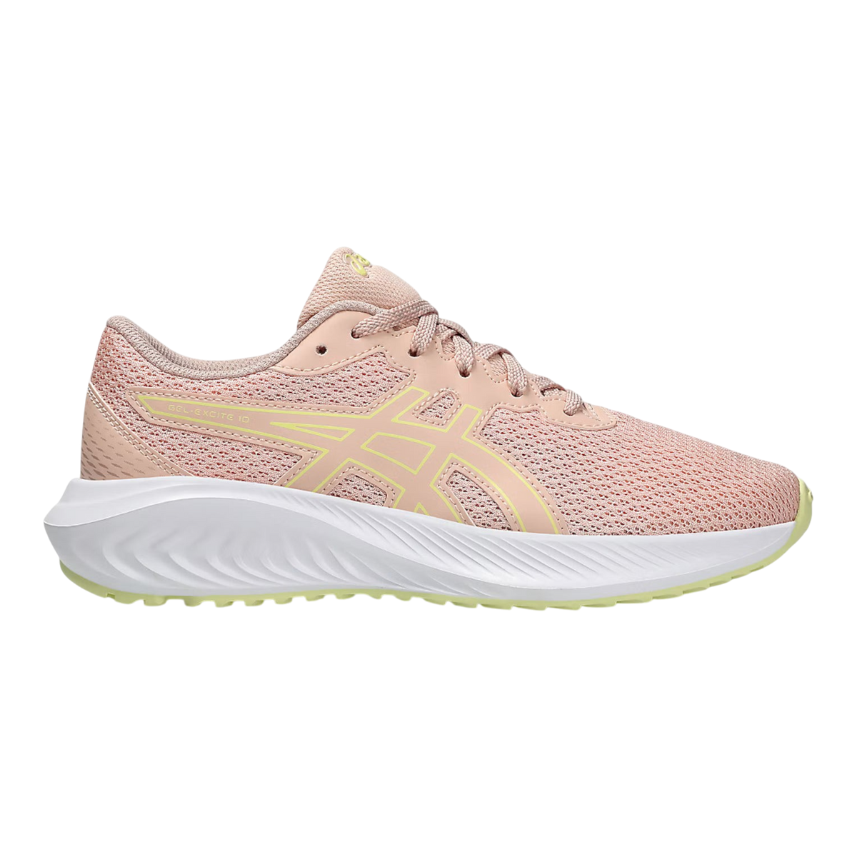 ASICS GEL-EXCITE 10 Big Kids (GS) Sneakers — Breeze/Huddle Yellow Mesh Low-Top