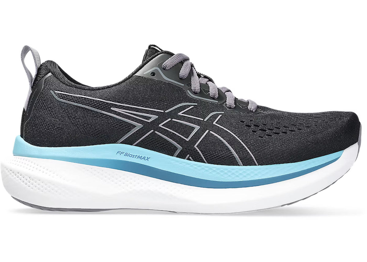 ASICS GLIDERIDE MAX Womens Running Shoes — Black/Carrier Grey
