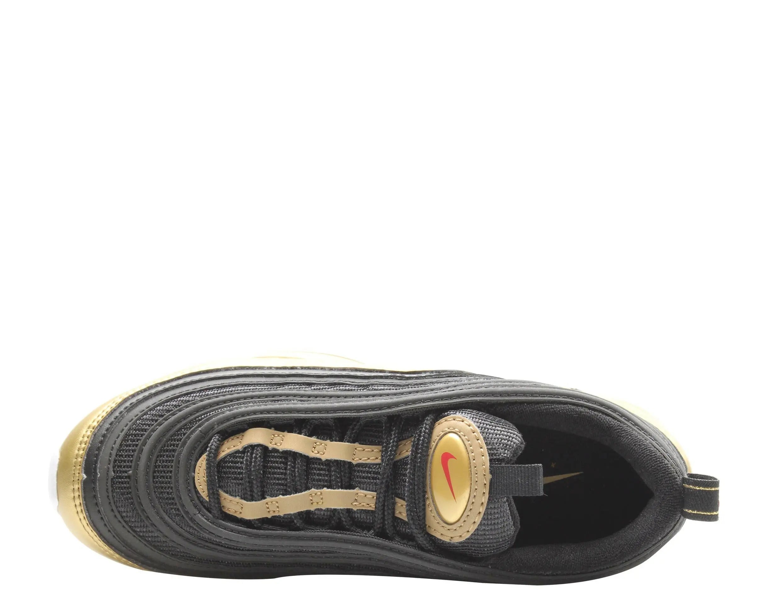 Nike Air Max 97 QS Men Running Sneakers Black/Metallic Gold