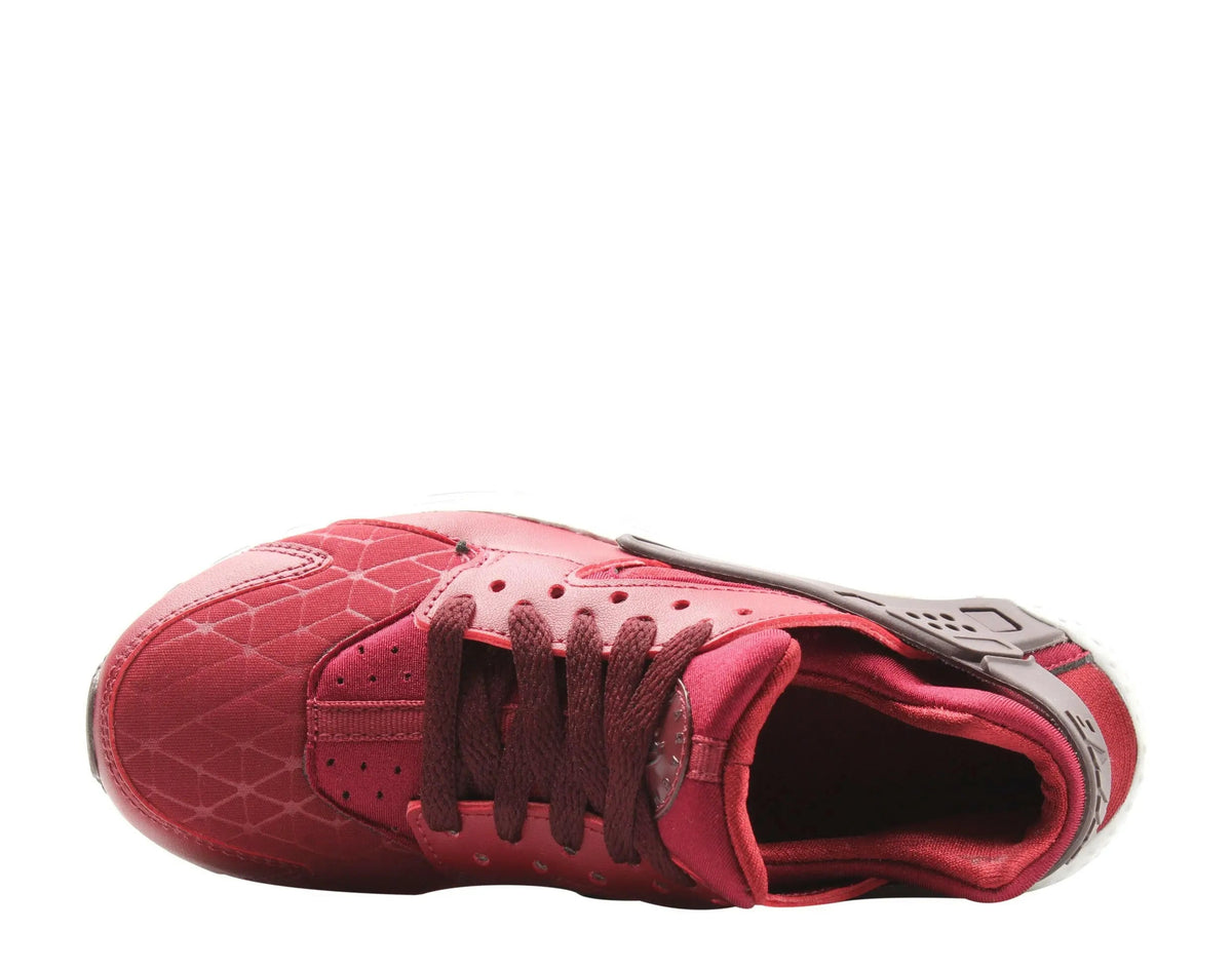 Nike Huarache Run TU Big Kids Running Shoes Team Red/Burgundy Crush – product view 4