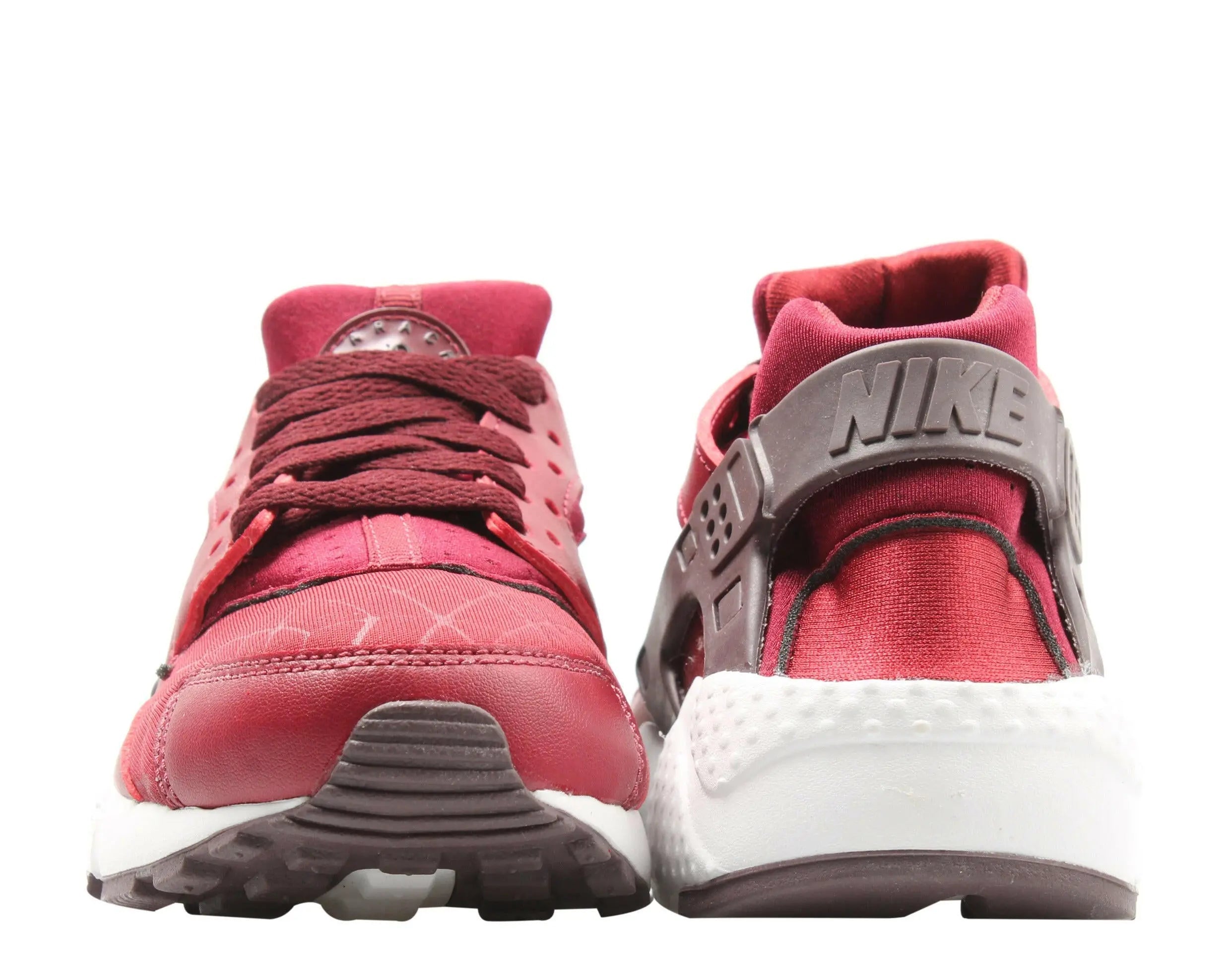 Nike Huarache Run TU Big Kids Running Shoes Team Red/Burgundy Crush