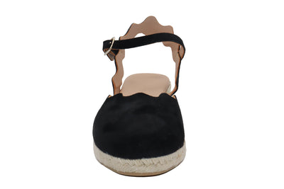 Eric Michael Abilene Spanish Suede Espadrille Wedge