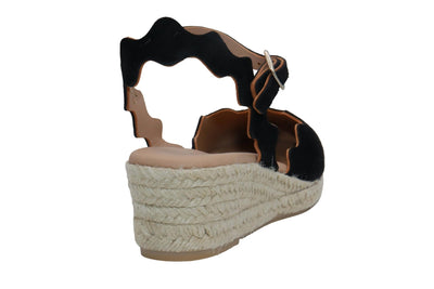 Eric Michael Abilene Spanish Suede Espadrille Wedge